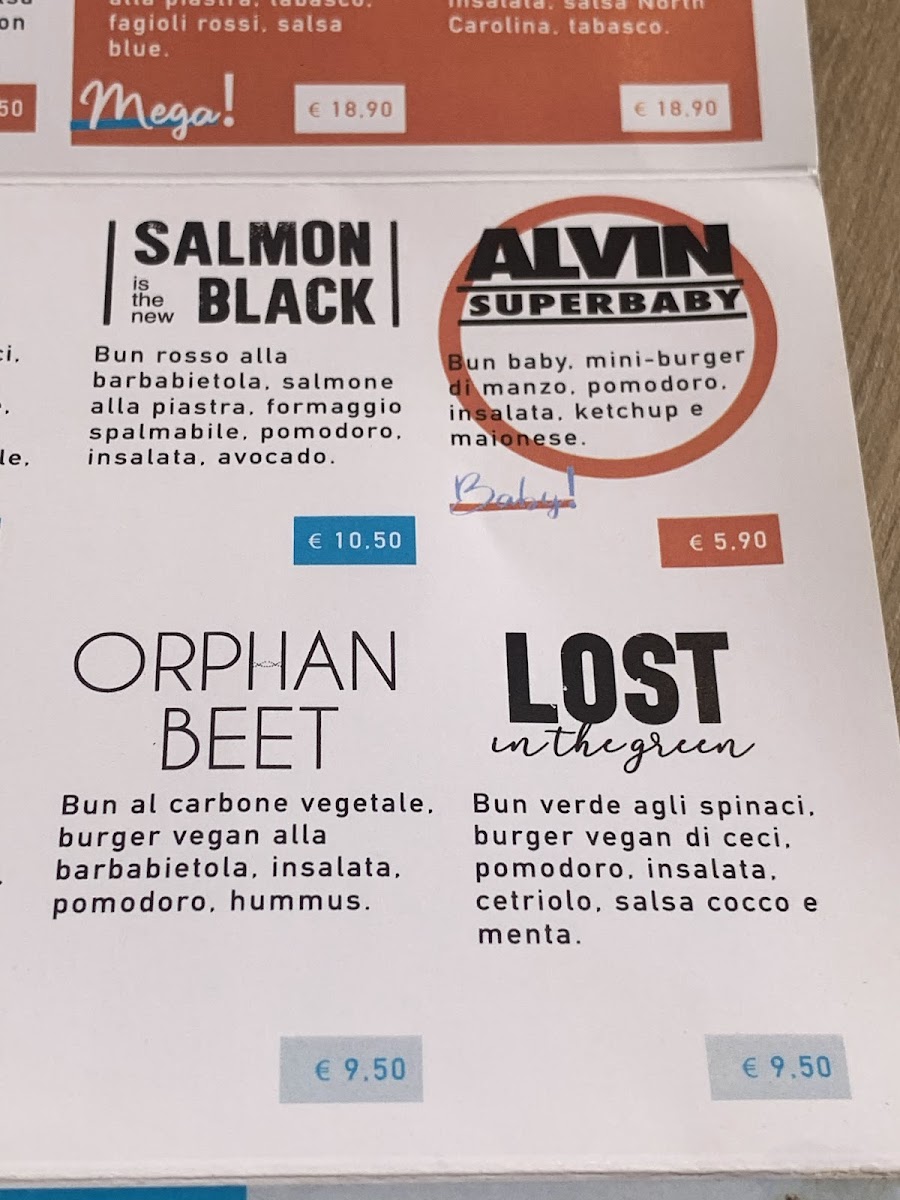 Menu Willy's Burger - Hamburgher A Tema Serie Tv-1