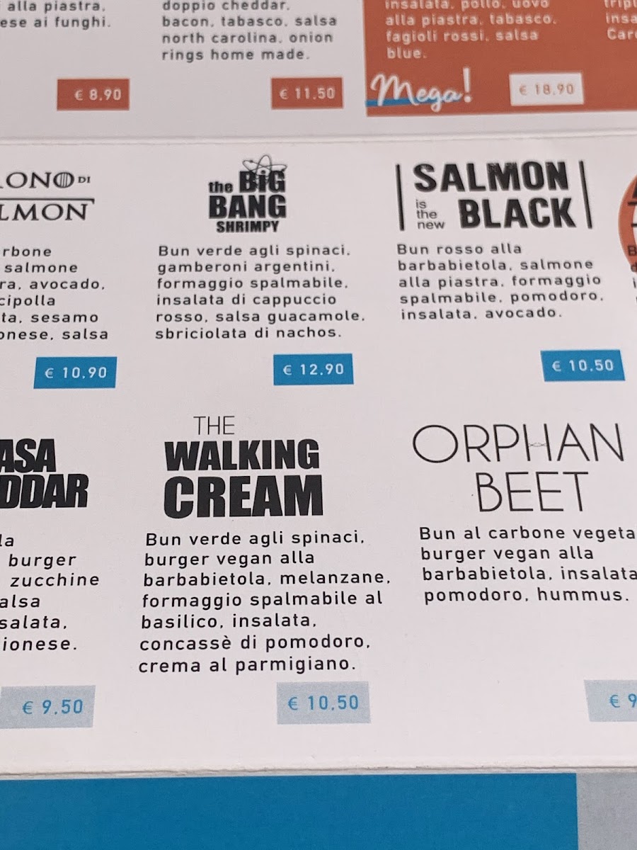 Menu Willy's Burger - Hamburgher A Tema Serie Tv-10