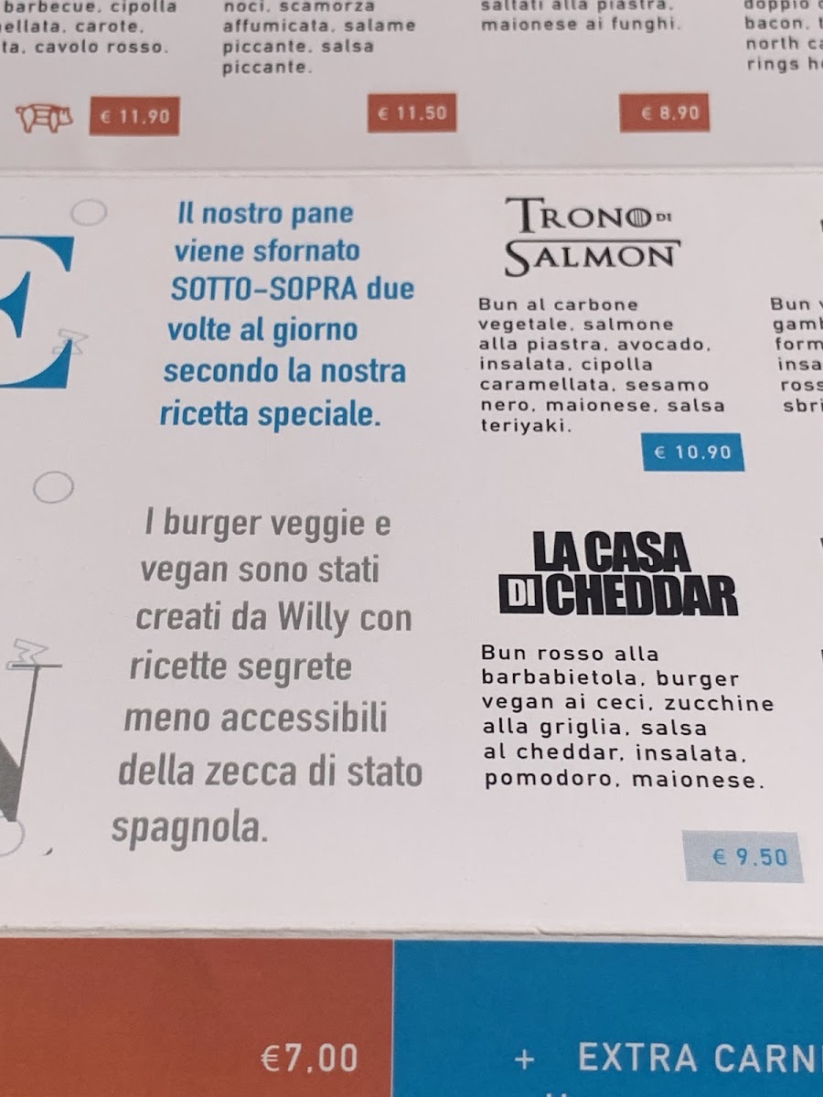 Menu Willy's Burger - Hamburgher A Tema Serie Tv-5